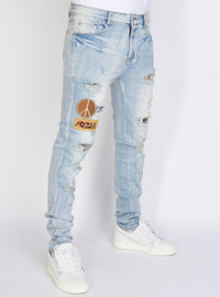 Politics Jeans - Biker Peace - Light Blue - PLTKS0521678 - Politics